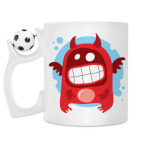 Кружка с футбольным мячиком