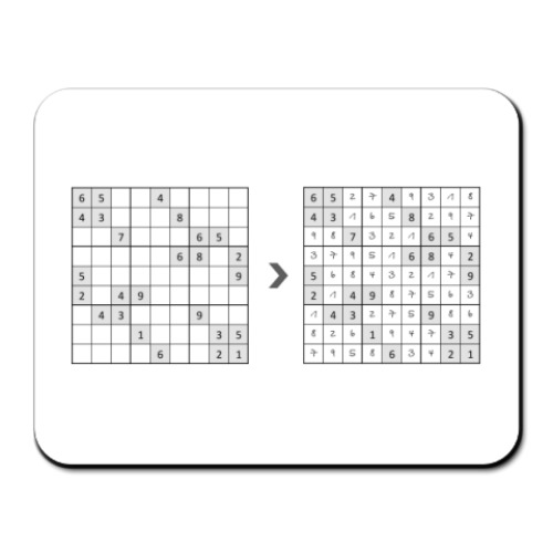 Коврик для мыши Судоку