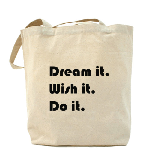 Сумка шоппер с принтом Do it.