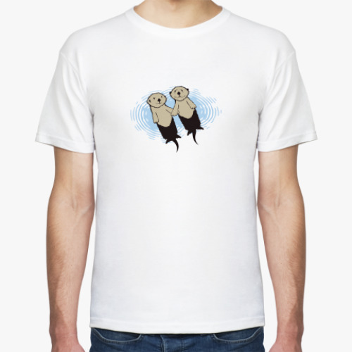 Футболка с принтом Бобры