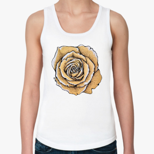 Женская майка с принтом Роза