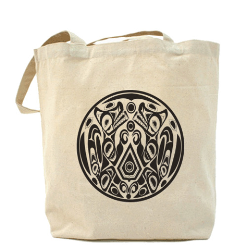 Сумка шоппер с принтом герб Квилетов