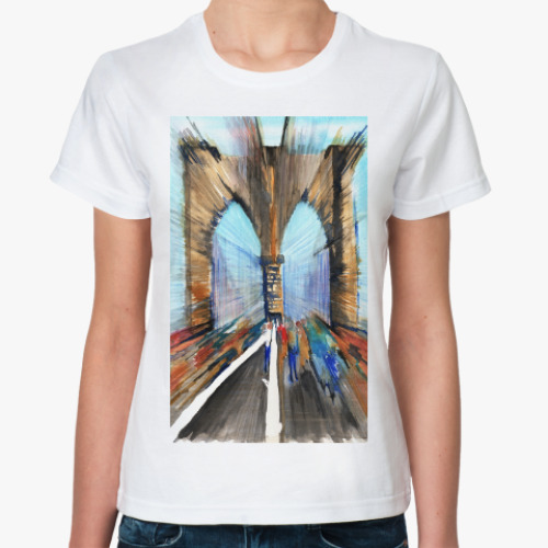Классическая футболка Бруклинский мост