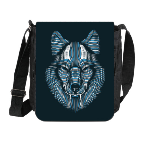Сумка на плечо (мини-планшет) Волк