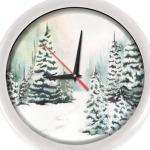 Акварель. Зимний лес