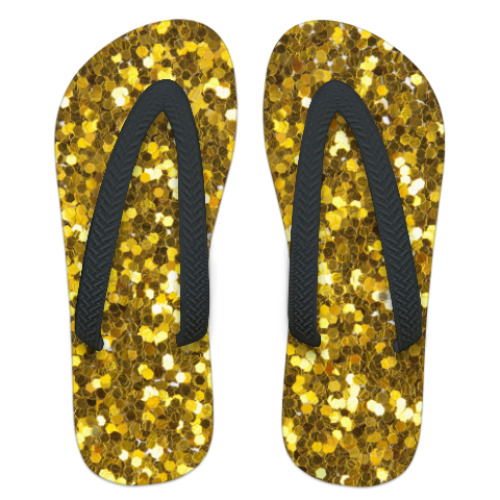 Шлепанцы (сланцы) с принтом 'Новогодние'