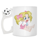 Кружка с футбольным мячиком