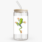 Банка с бамбуковой крышкой