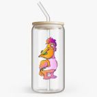 Банка с бамбуковой крышкой