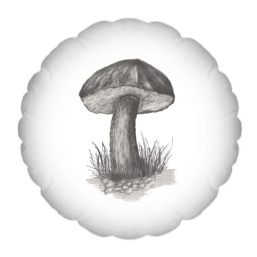 Подушка с принтом Гриб