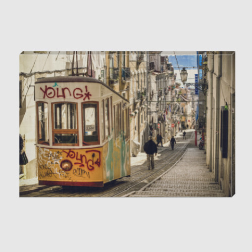 Холст с принтом porto