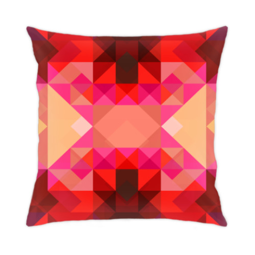 Подушка с принтом абстрактный узор