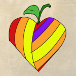 Разноцветное сердце