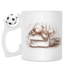 Кружка с футбольным мячиком