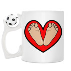 Кружка с футбольным мячиком