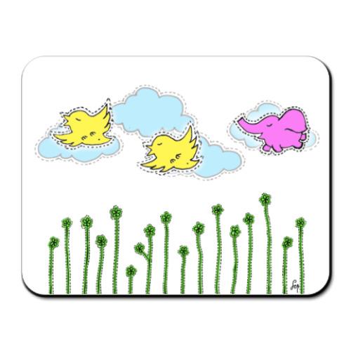 Коврик для мыши с принтом мульт