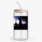 Банка с бамбуковой крышкой