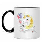 Кружка двухцветная