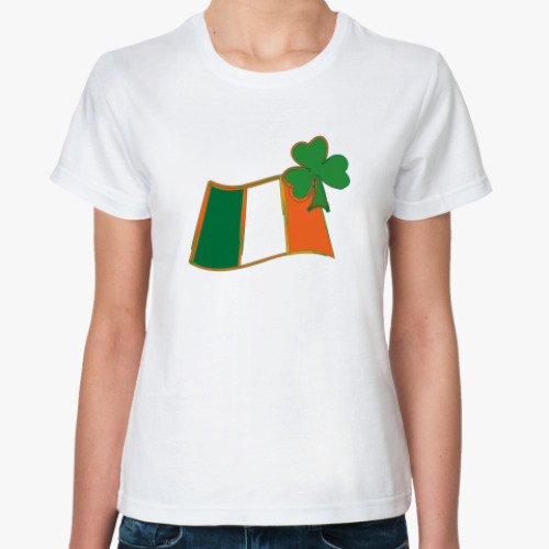 Классическая футболка с принтом Shamrock