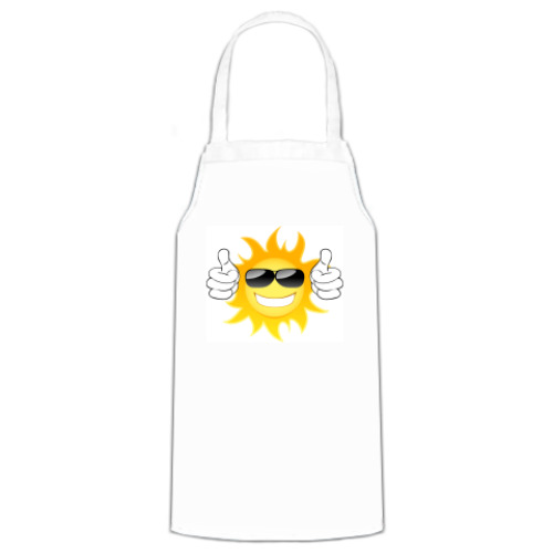 Фартук с принтом позитив