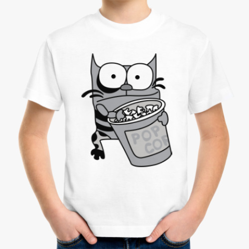 Детская футболка Упячка Кот