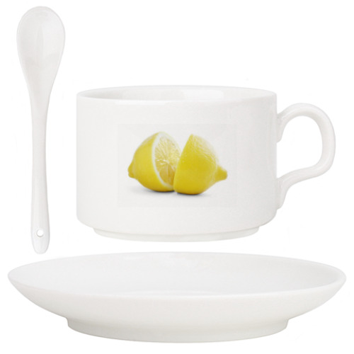 Кофейный набор с принтом Лимонные дольки