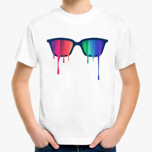 Детская футболка Хипстер: очки