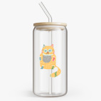 Банка с бамбуковой крышкой