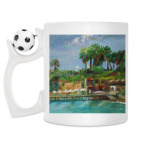 Кружка с футбольным мячиком