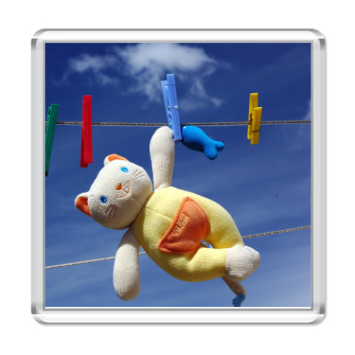 Магнит  Мягкий котенок