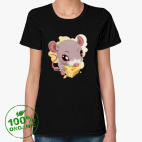 Женская футболка органик