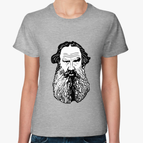 Женская футболка Лев Толстой
