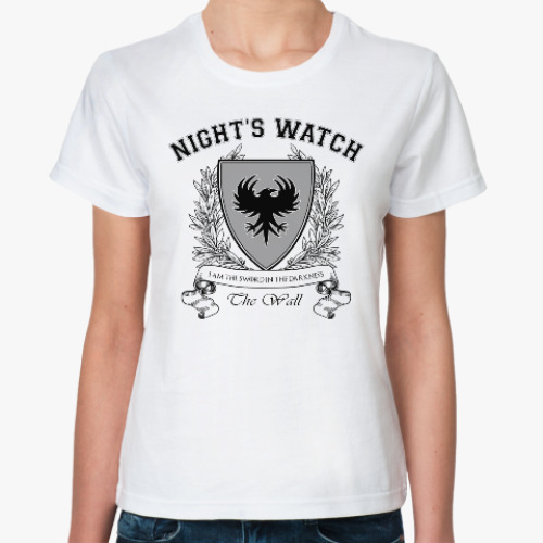 Классическая футболка Night's Watch