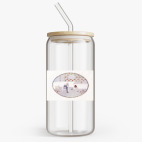 Банка с бамбуковой крышкой