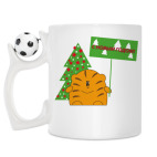 Кружка с футбольным мячиком