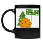 Кружка цветная UV-DTF