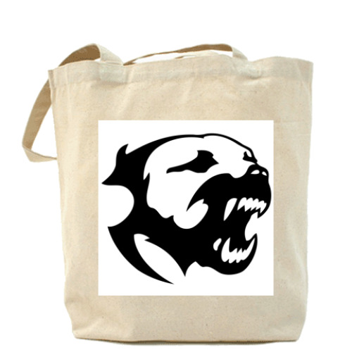 Сумка шоппер с принтом Pitbull