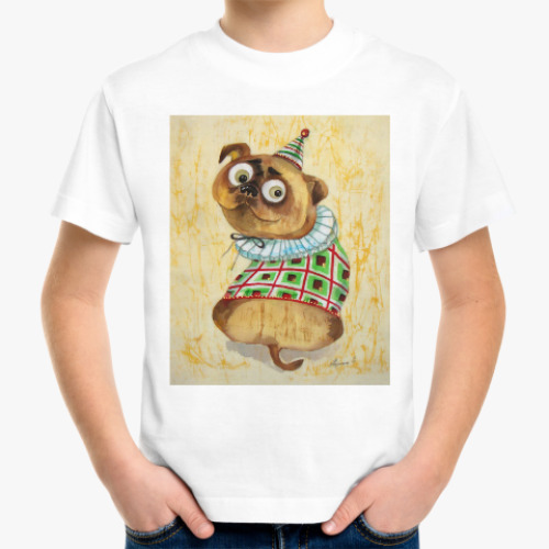 Детская футболка Мопсик Праздничный