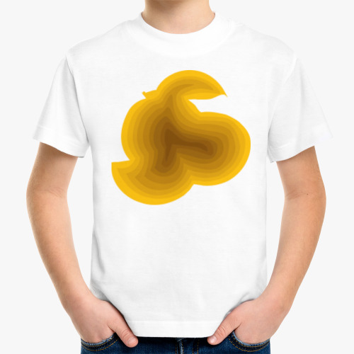 Детская футболка Фон апельсин