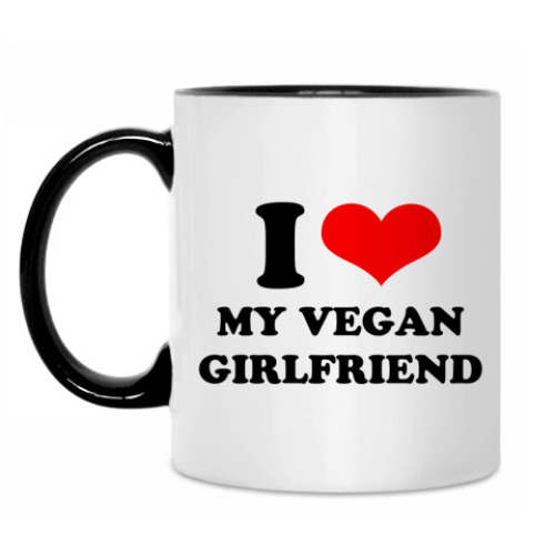 Кружка I love my vegan girl