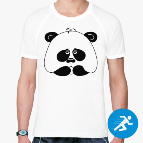 Спортивная футболка Грустная панда