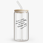 Банка с бамбуковой крышкой