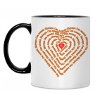 Кружка двухцветная