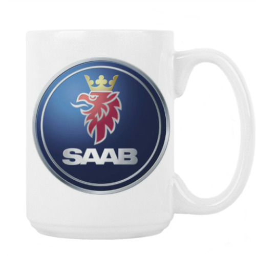 Кружка с принтом Сааб