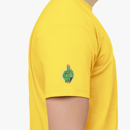 Футболка с принтом Средний палец мертвеца