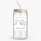 Банка с бамбуковой крышкой