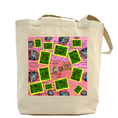 Сумка шоппер с принтом  'Пропавшие кошки'