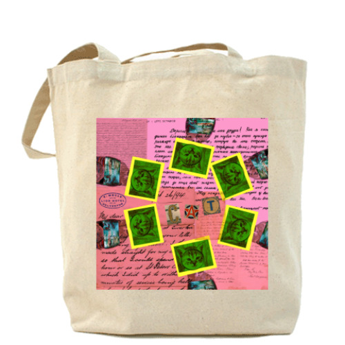 Сумка шоппер с принтом  'Пропавшие кошки'