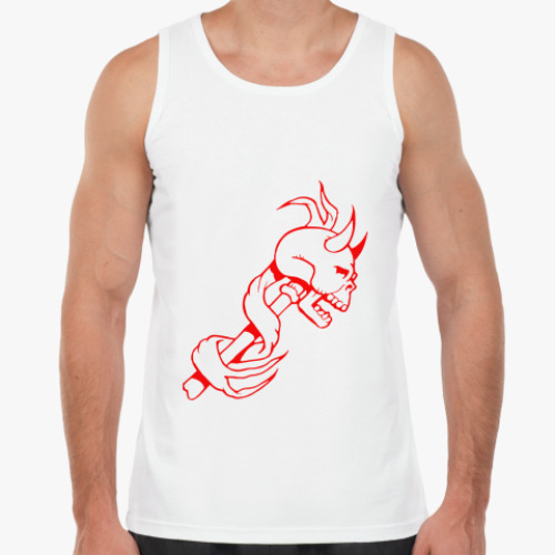 Майка с принтом Череп