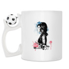 Кружка с футбольным мячиком